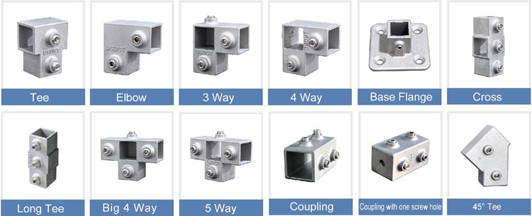 Aluminum Alloy Square Connectors type